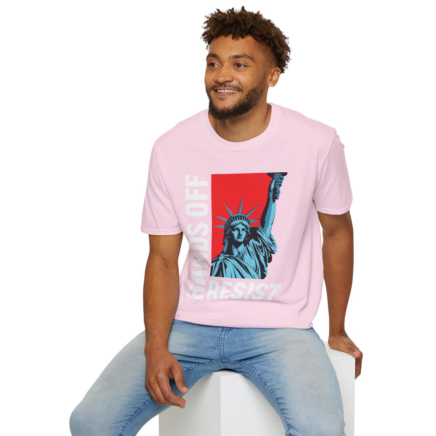 Resist Statue of Liberty Hands Off Resistance Protest T-Shirt For Men Women