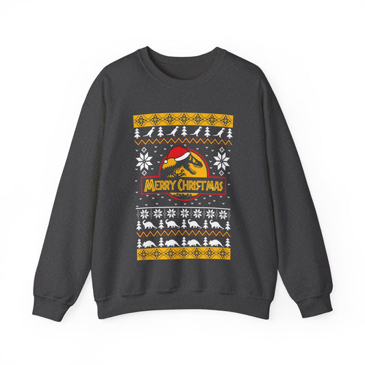 Inspired Funny The World of Dinosaur Park Ugly Christmas Sweater Jumper Xmas Sweatshirt