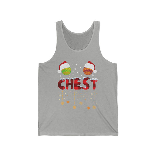 Chest Nuts Matching Chestnuts Funny Christmas Couples Chests Tank Top