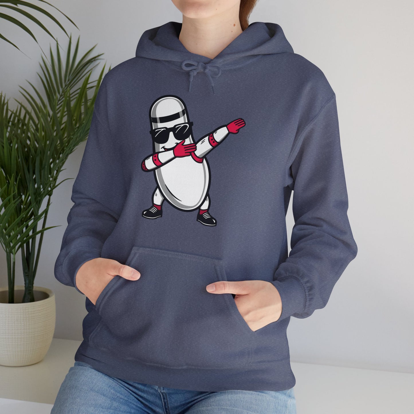 Funny Bowling Pin Dabbing Sunglasses Bowler Player Hoodie For Men Women Hoodie