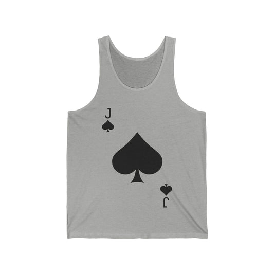 Jack of Spades Deck of Cards Halloween Costume Tank Top For Men