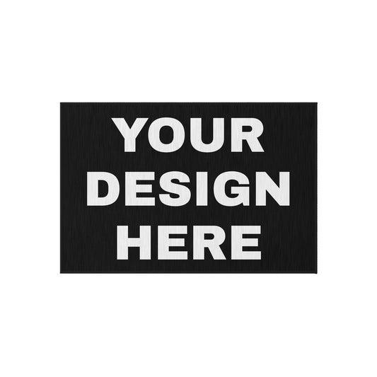 Custom Text Personalized Your Design on Outdoor Rug
