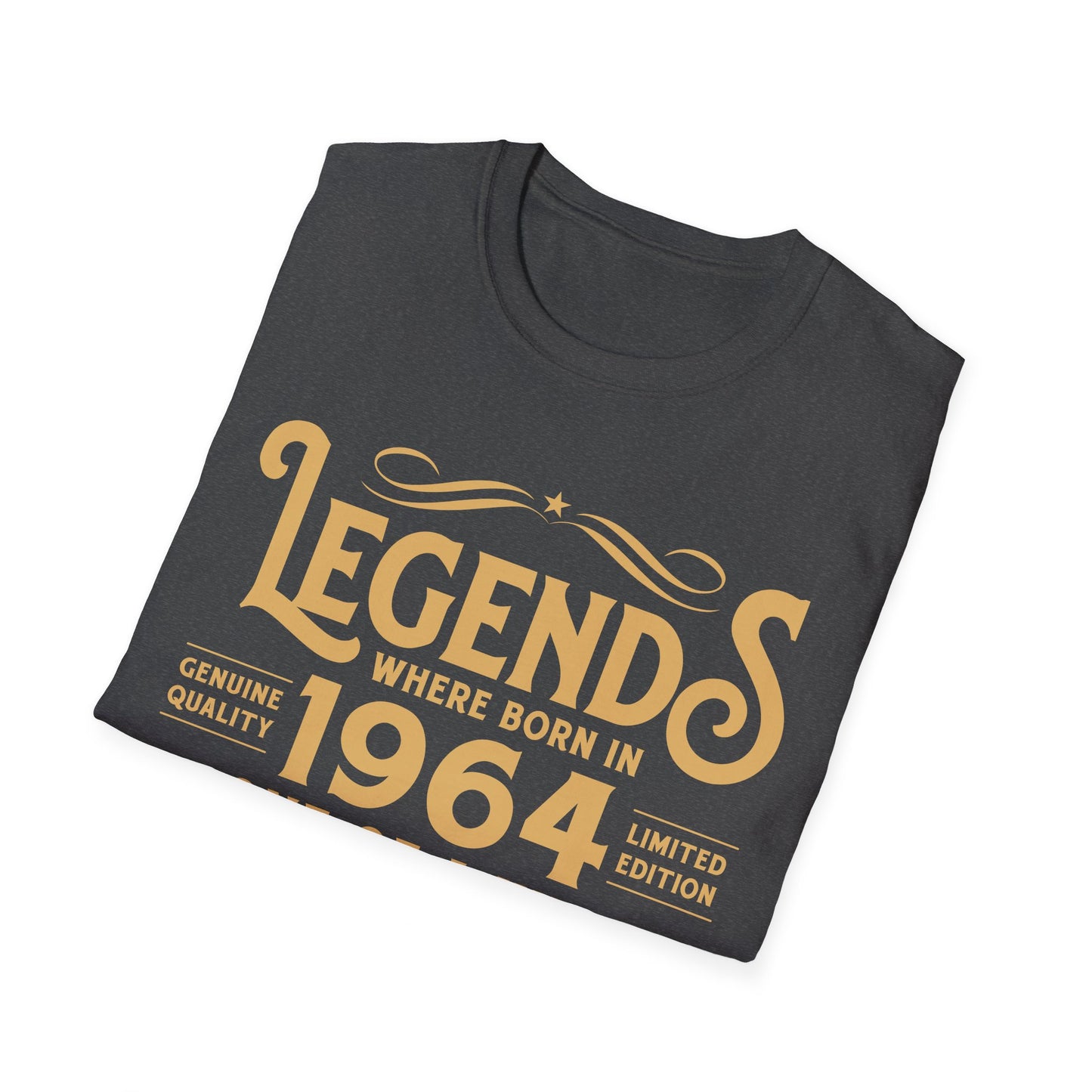 60th Birthday Tee 60 Years Old Vintage Legends Funny Born In 1964 T-Shirt For Men Women T-Shirt