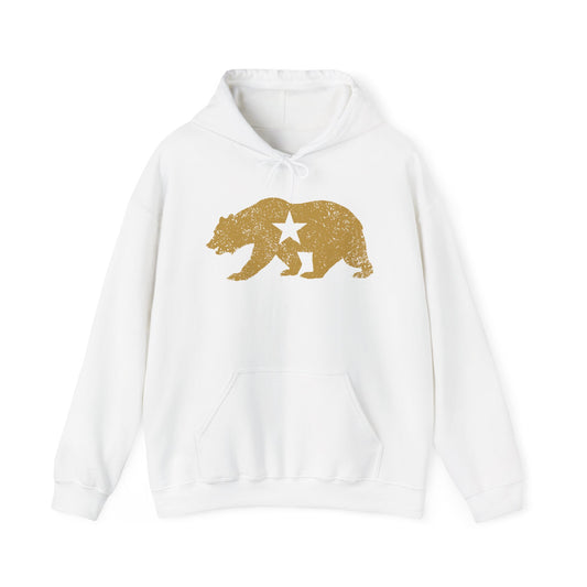 California Golden State Bear Vintage Distressed Graphic Hoodie