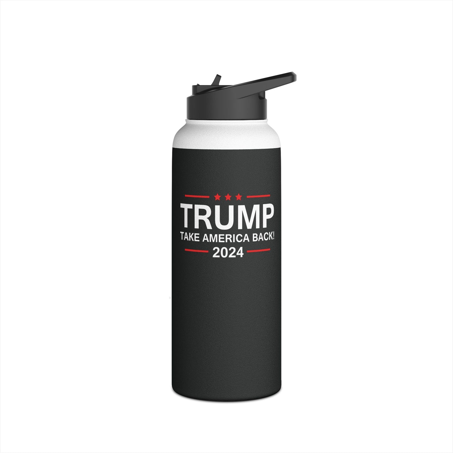 Funny Trump 2024 Take America Back Election The Return Water Bottle For Men Women