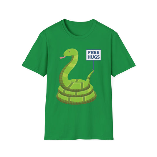 Funny Free Hugsss Cute Snake Hug Lovers Sarcastic T-Shirt For Men Women Travelers