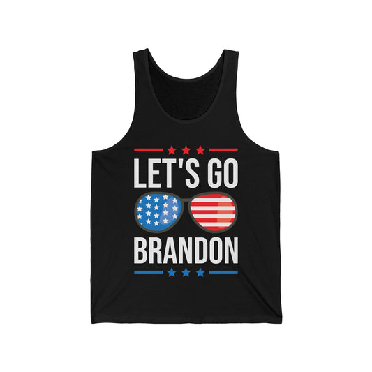 Vintage Old American Lets Go Brandon Sunglasses Tank Top Men Women