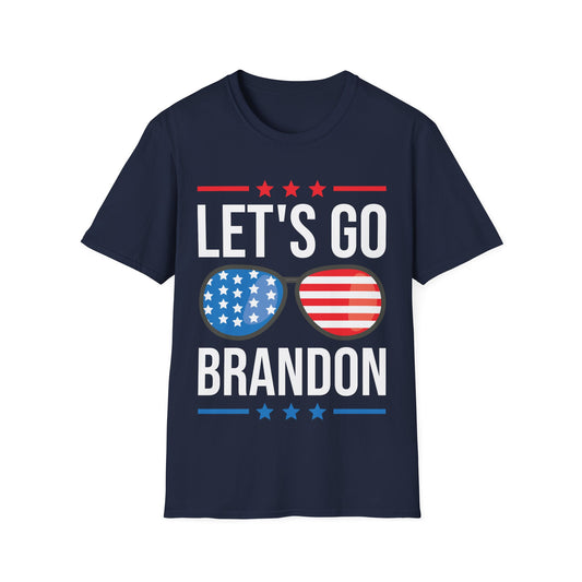Vintage Old American Lets Go Brandon Sunglasses T-Shirt Men Women