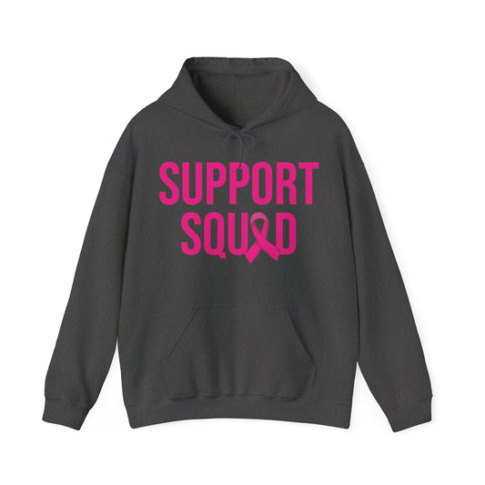 Support Squad Breast Cancer Warrior Awareness October Pink Hoodie