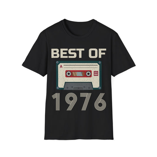 Best Of 1976 Cassette Tape 50th Birthday Gifts Vintage T-Shirt For Men Women