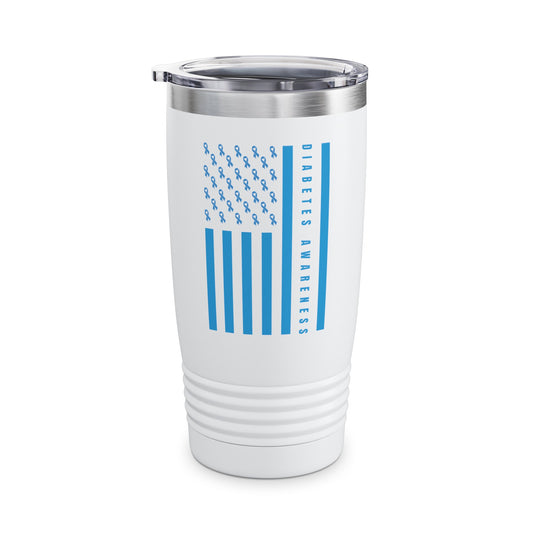 Diabetes Support Type 1 Diabetes Awareness American Flag Tumbler For Men Women Tumbler