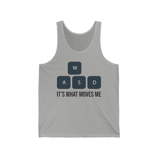 WASD It's What Moves Me Funny Computer Video Games Gamer PC Gaming Tank Top