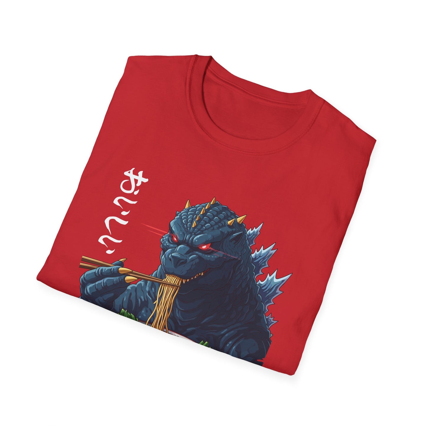 Funny Kaiju Eating Ramen Japanese Monster Lover Birthday T-Shirt
