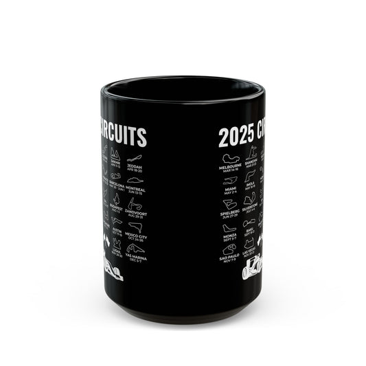 2025 Schedule Formula Racing Formula Car Retro Vintage Coffee Mug For Men Women
