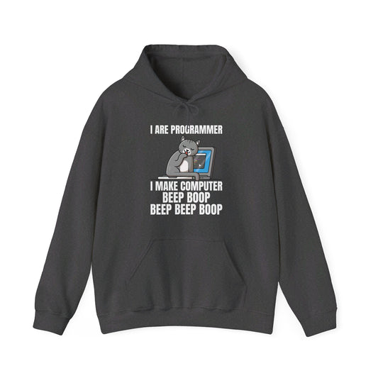 Funny I Are Programmer I Make Computer Beep Boop Cute Cat Hoodie For Men Women Hoodie