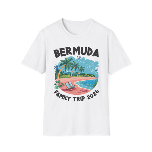Family Cruise Bermuda 2026 Summer Trip Matching Vacation 2026 T-Shirt For Men Women