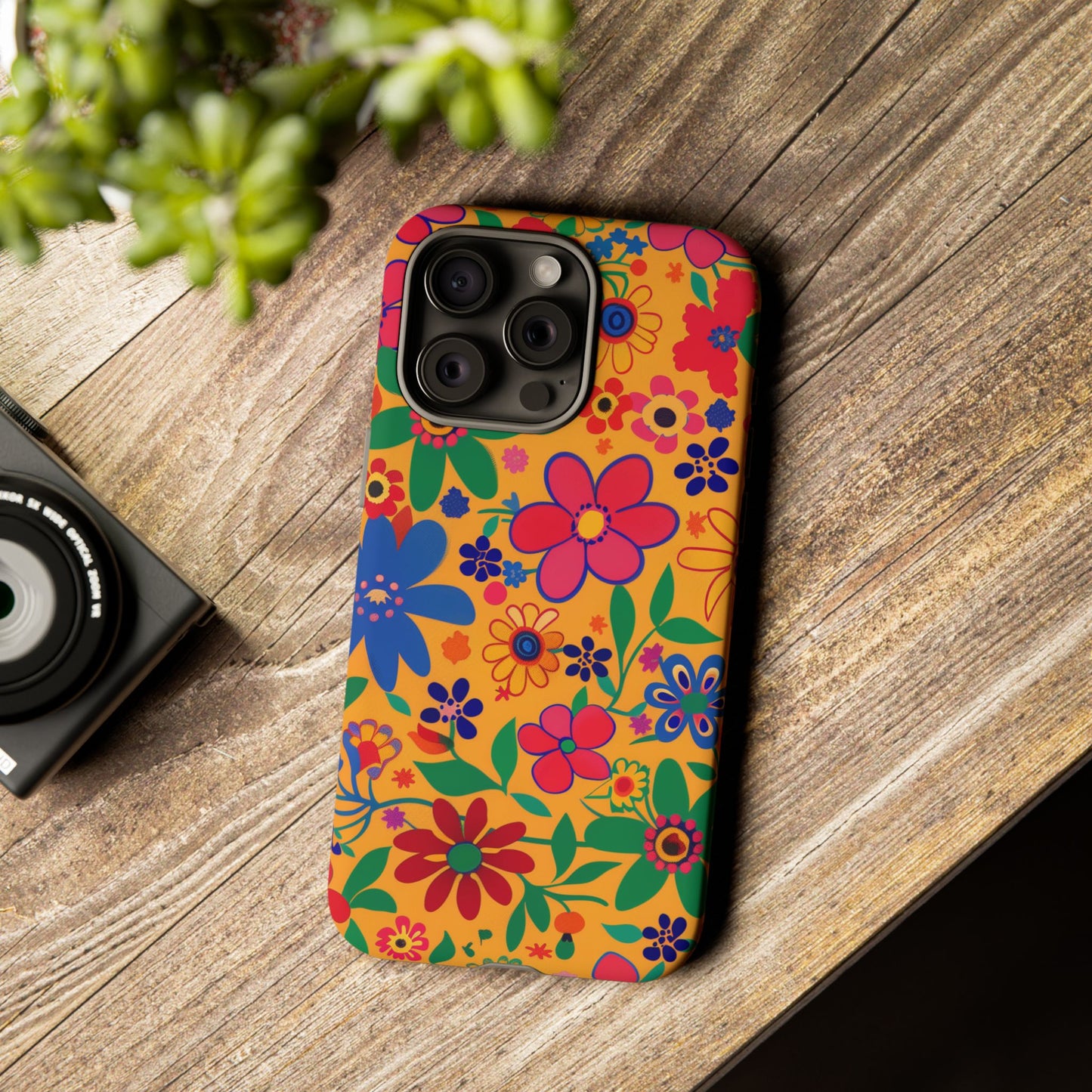 Fiesta Fiesta Vibrant Pattern iPhone 13 14 15 16 Pro Max Plus Case Wireless Charging Compatible Tough Cases Protection, Magnetic Phone Case for iPhone Classic Series