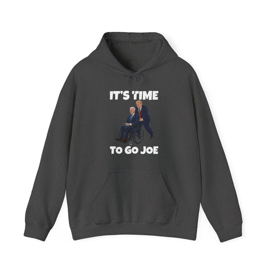 Funny Its Time To Go Joe Hoodie Funny Election 2024 Vote Trump Hoodie