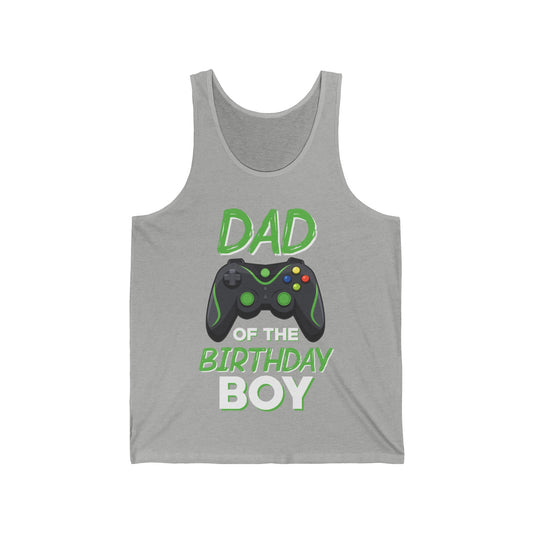 Dad of The Birthday Boy Video Gaming Gamer Birthday Party Tank Tops for Men