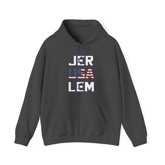 Jerusalem City Usa Israel Flag Jewish Support Jerusalem Hoodie For Men Women Hoodie