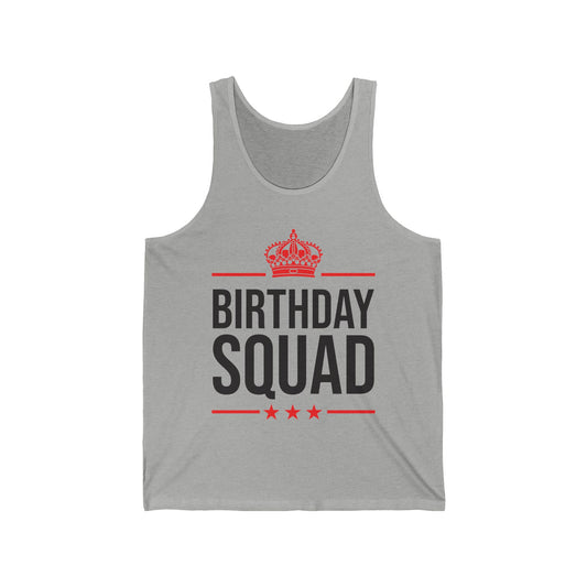 Funny Birthday Squad For Birthday Celebration Tank Top For Men Women Kids