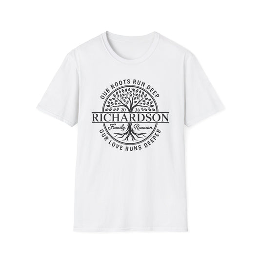 Personalized Richardson Family Reunion Our Roots Run Deep T-Shirt For Men Women