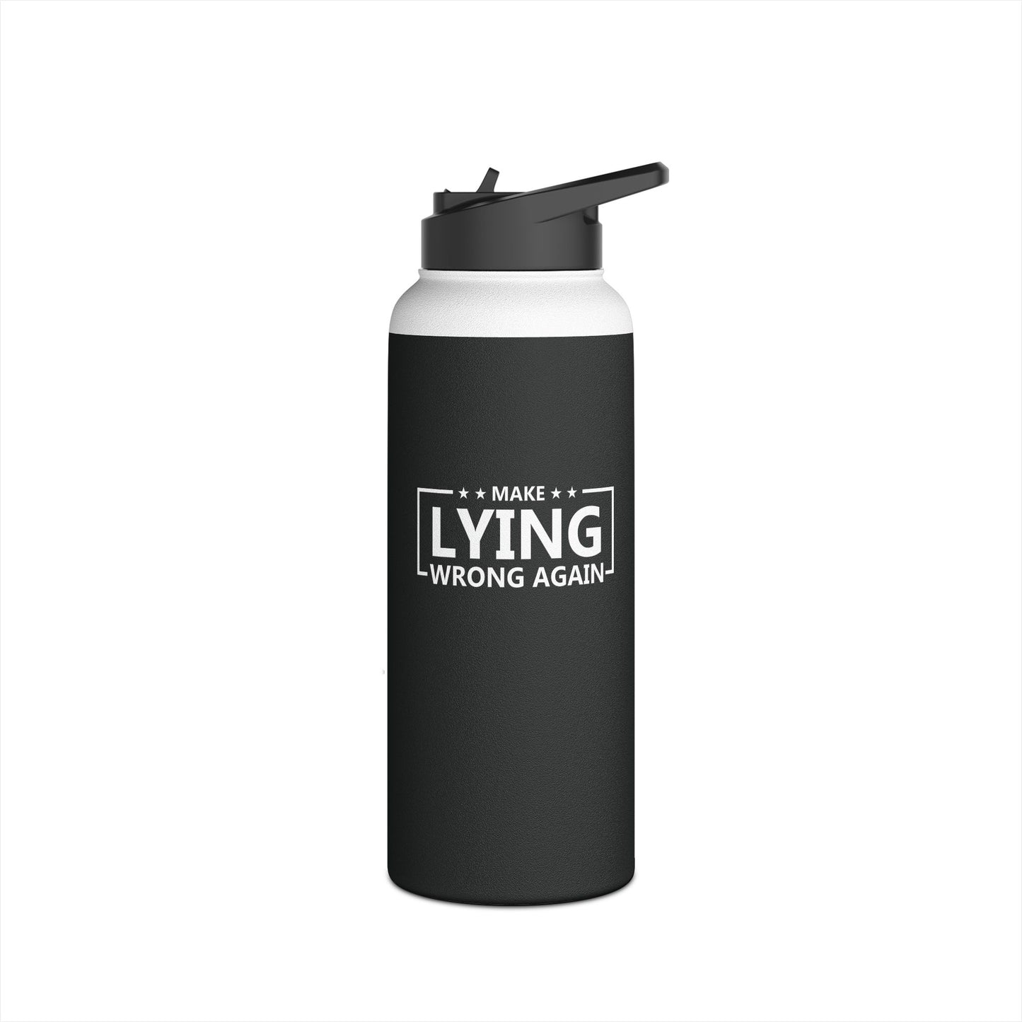 Make Lying Wrong Again Funny Anti-Trump Water Bottle