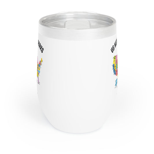 62 National Parks Map Gifts US Park Camping Hiking Chill Wine Tumbler Men Women