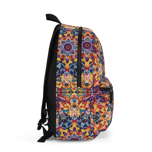 Cosmic_Kaleidoscope Pattern Backpacks for Men Women Kids School Travel, Capacity School Backpacks