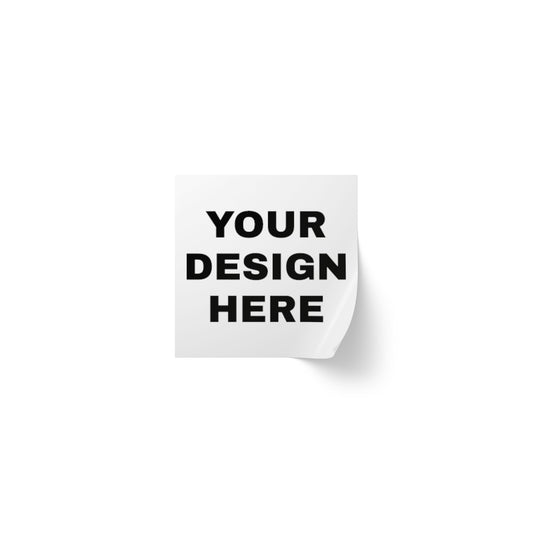 Custom Text Personalized Your Design on Square Sticker Label Rolls