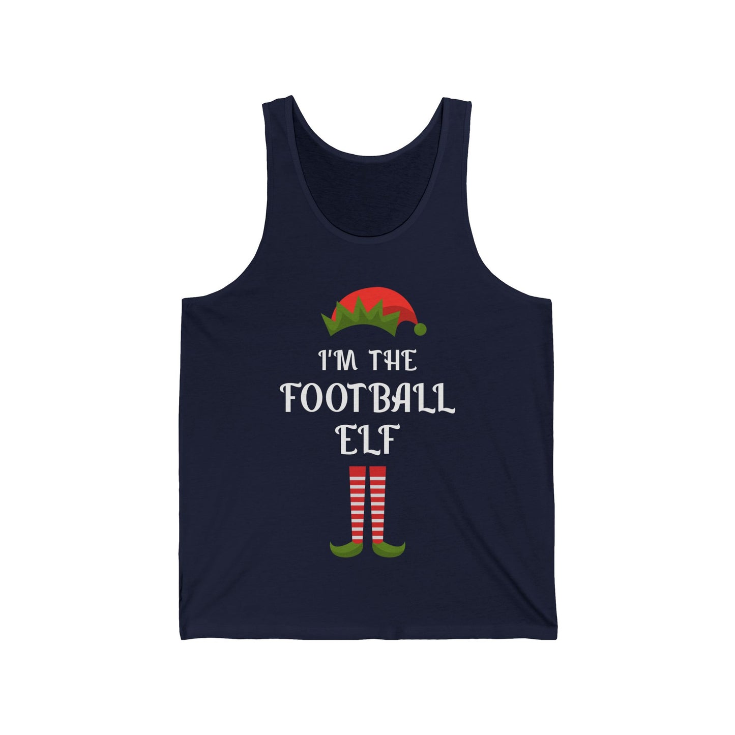 Funny I Am The Football Elf Matching Family Christmas Gift Sport Tank Top