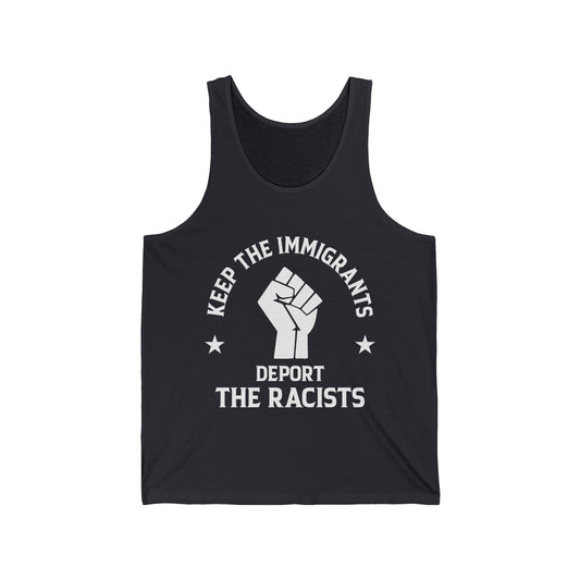Anti Racism Keep The Immigrants Deport The Racists African American Tank Tops