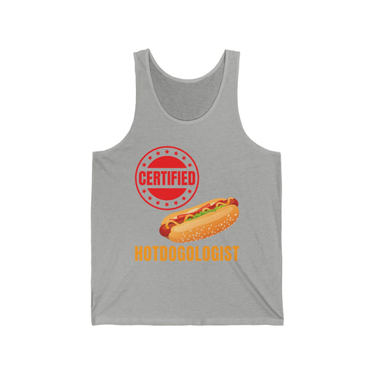 Certified Hotdogologist Hotdog Cool Sausage Hot Dog Lover Tank Top For Men Women Tank Top