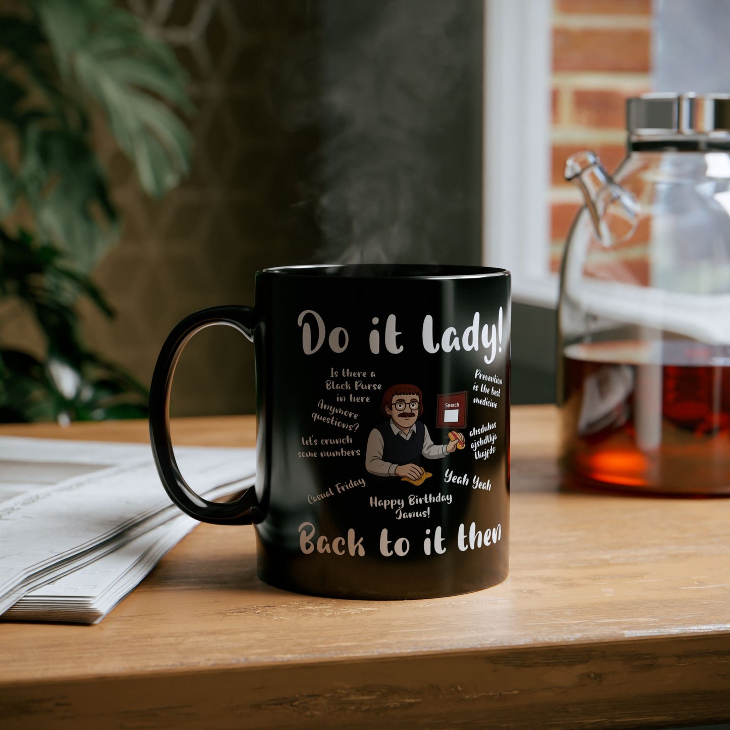 Do it lady ! Chit, Trending Funny Saying Coffee Mug For Men Women