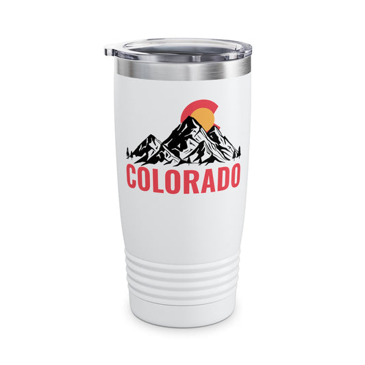 Colorado State Retro Vintage Distressed Flag Tumbler For Men Women Tumbler