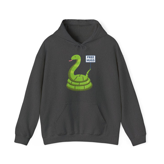 Funny Free Hugsss Cute Snake Hug Lovers Sarcastic Hoodie For Men Women Travelers