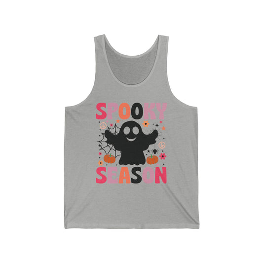 Groovy Spooky Season Cute Ghost Pumpkin Halloween Tank Top For Men Women Kids