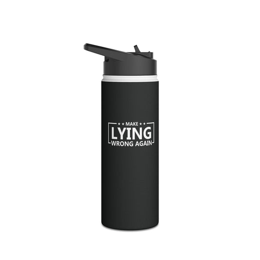 Make Lying Wrong Again Funny Anti-Trump Water Bottle