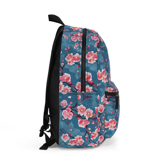 Sakura Blossoms Vibrant Colored Pattern Backpacks For Men Women Kids School Travel, Capacity School Backpacks