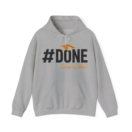 #Done Class of 2026 Graduation So Done Senior 2026 Grad Hoodie For Men Women