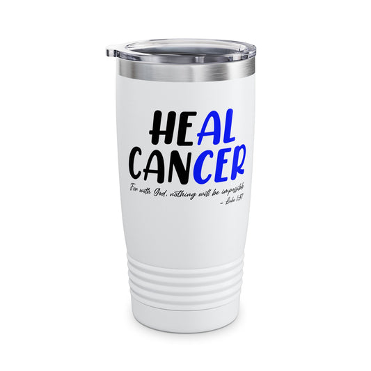 Colon Cancer Faith Bible Verse CRC Awareness Support Heal Family Tumbler For Men Women