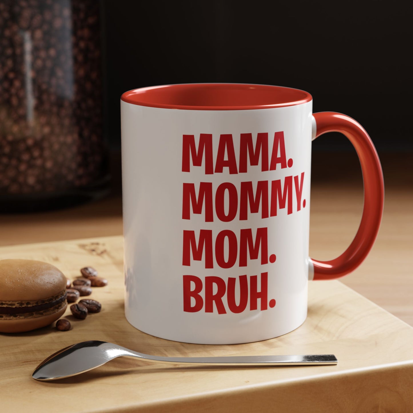 Mama Mommy Mom Bruh Colorful Letter Momlife Coffee Mug Women