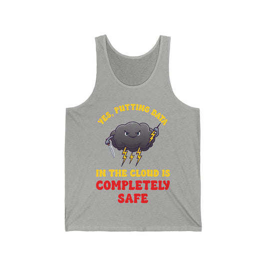 Funny Cloud Computer Tech Internet Cloud Storage Data Tank Top For Men Women