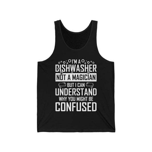 Funny Dishwashing Gift Dishwasher Magician Tank Top Men Women