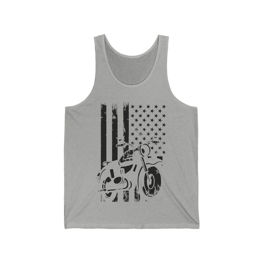 Motorcycle USA Flag Retro Viintage Biker Motercross Tank Top For Bikers Tank Top
