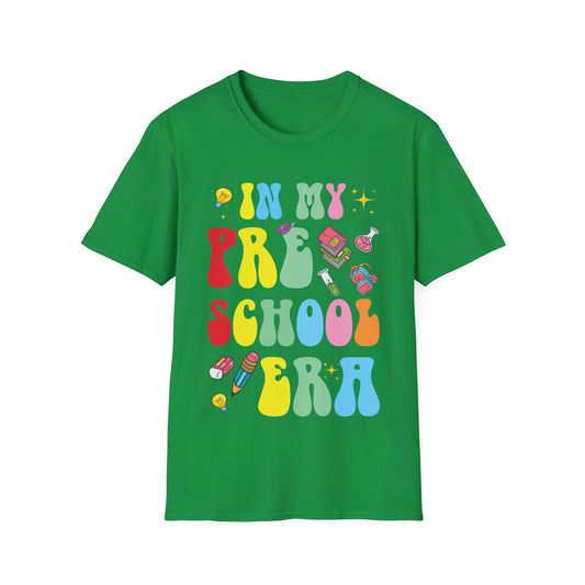 In My Preschool Era Teacher Shirt Prek Teacher Groovy Retro Funny T-Shirt For Men Women