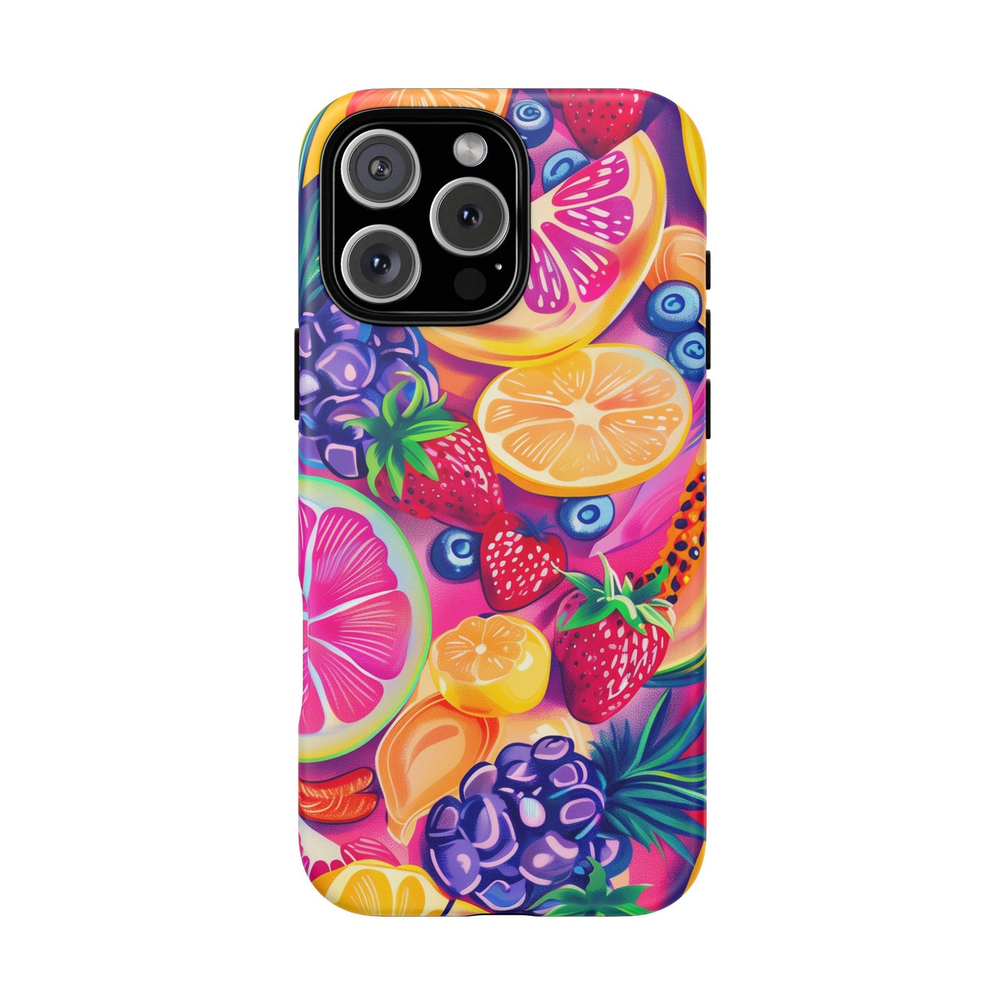 Food Paradise Pattern iPhone 16 Pro Max Plus Case Wireless Charging Compatible Tough Cases Protection, Magnetic Phone Case for iPhone Classic Series