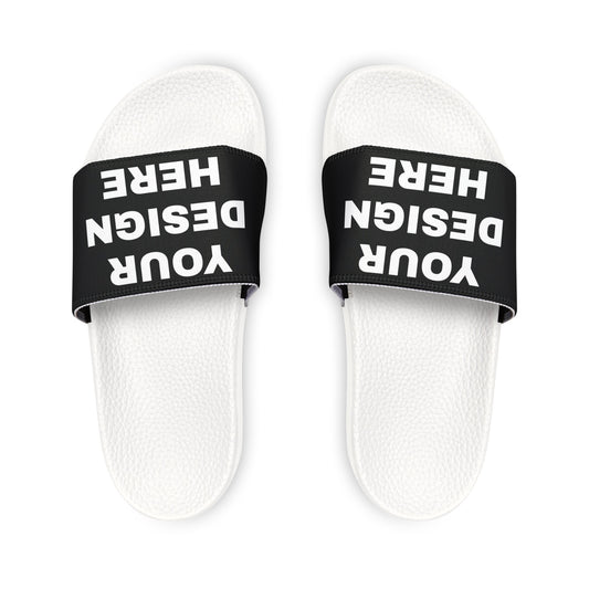 Custom Text Personalized Your Design on Men's PU Slide Sandals