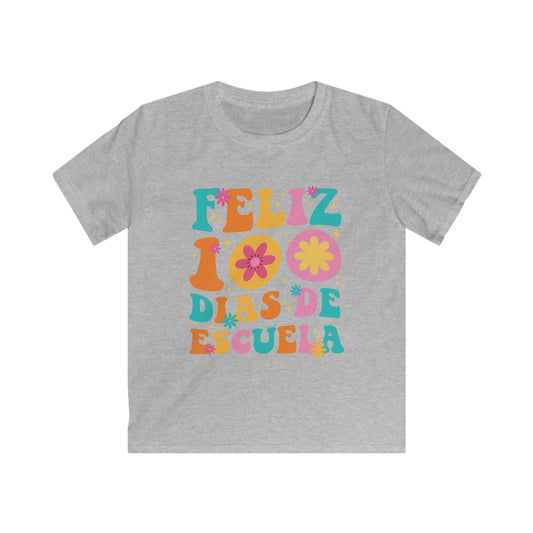 Funny Feliz 100 Diaz De Escuela 100th Day School Spanish Teacher T-Shirt For Men Women Kids