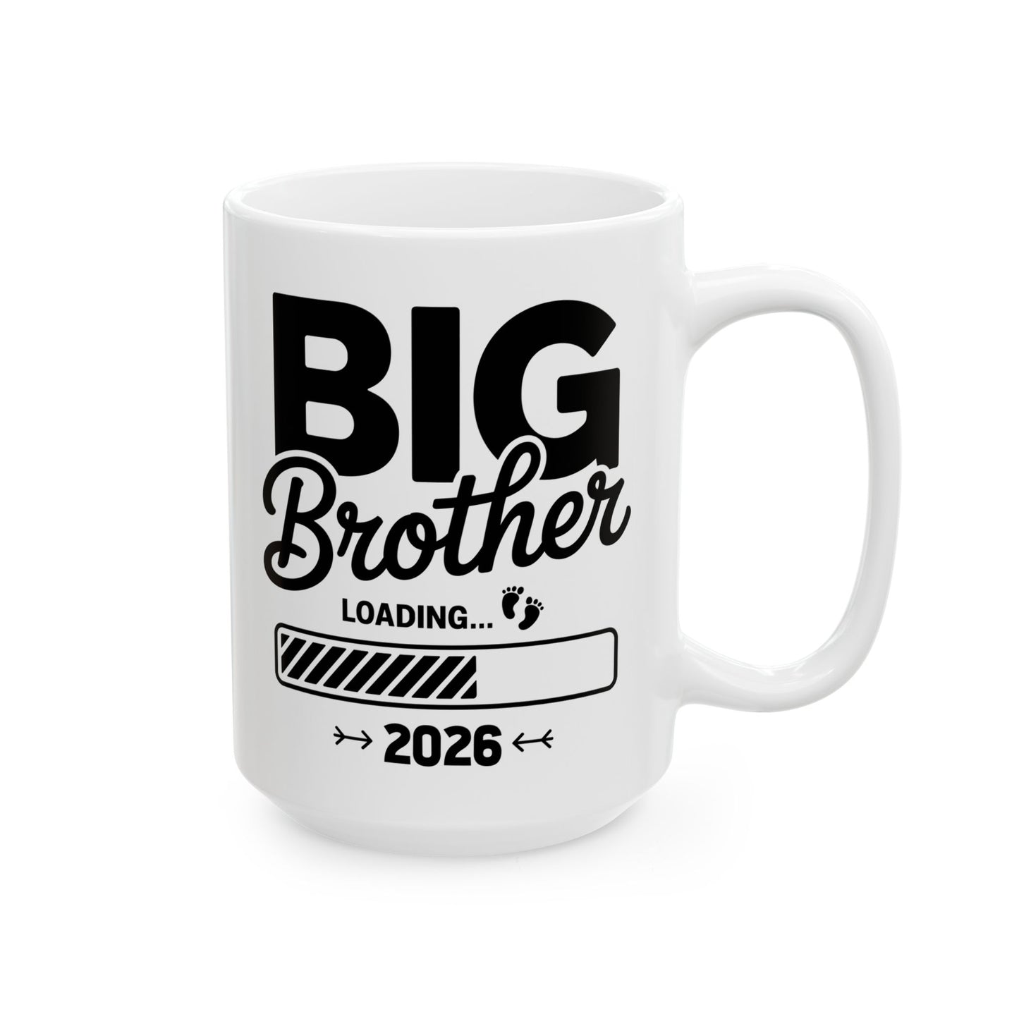Funny Kids Big Brother Loading 2026 Promoted To Big Brother 2026 Coffee Mug For Men Kids